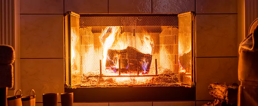 Mendota Hearth Landscape Fireplace Installation in Pomona, California